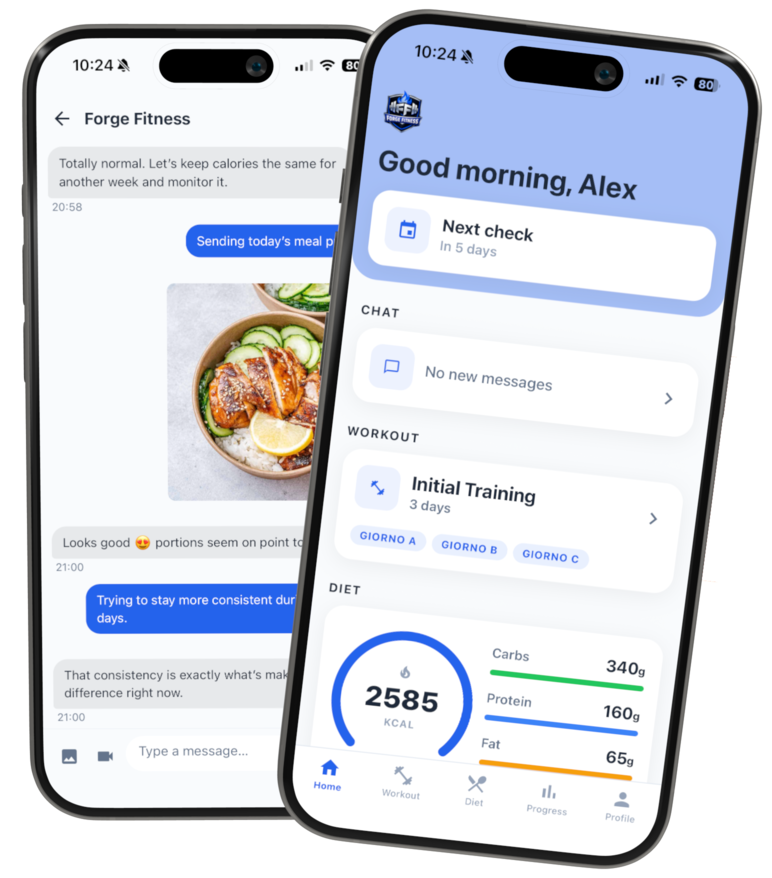 App cliente FitSuite - nutrizione
